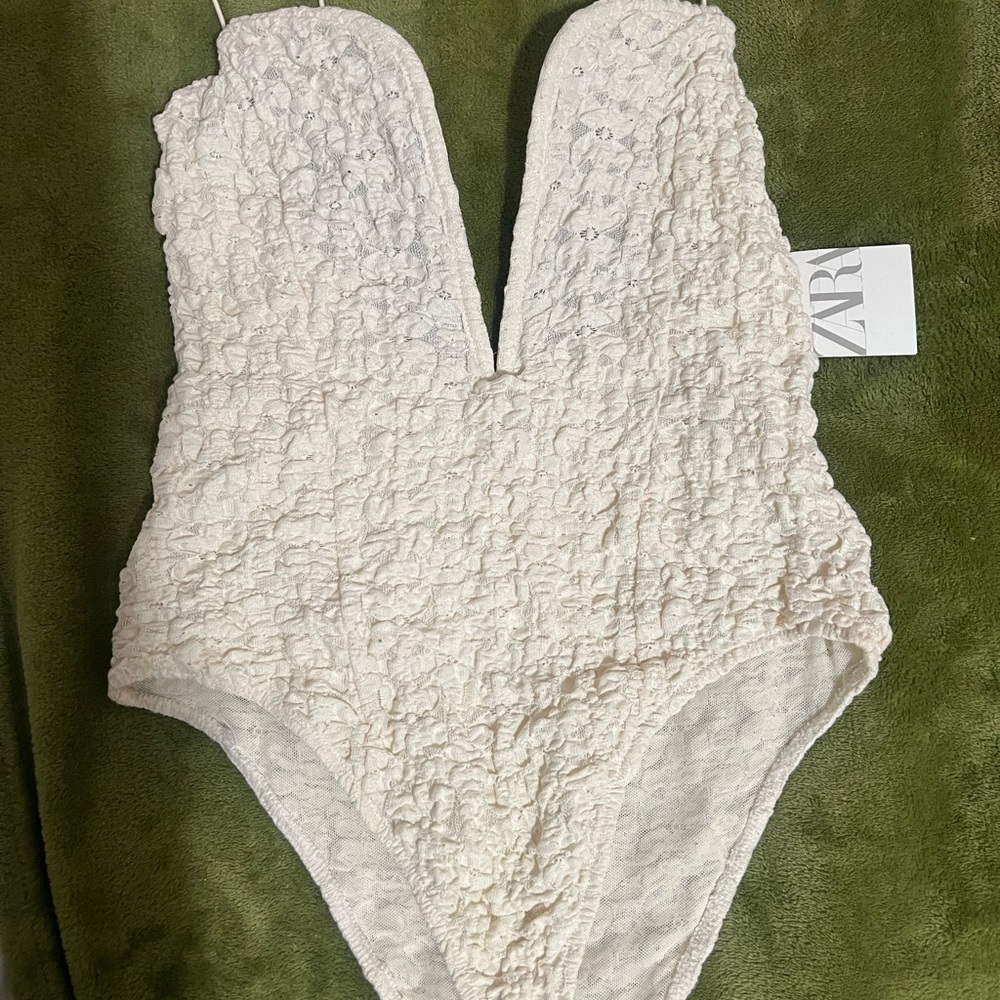 ZARA white bodysuit